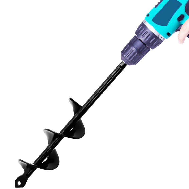 TCBWFY Garden Auger Drill Bit for Planting â€“ 1.6x9 Inch Garden Auger,Rapid Planter Bulb & Bedding Plant Auger for 3/8" Hex Drive Drill â€“ Ideal Bulb Planter Tool for Tulips - Image 1